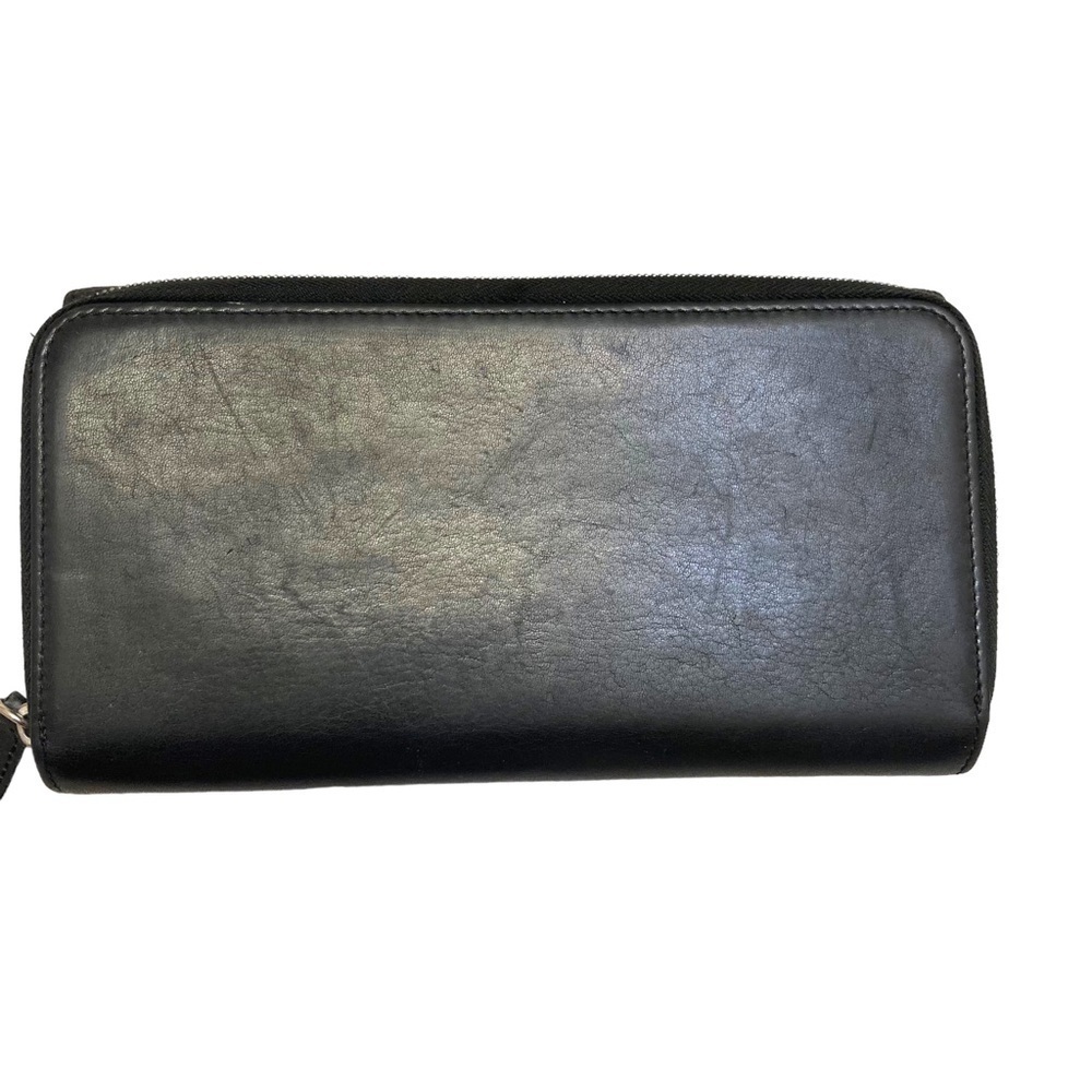 Coach vintage black leather clutch wallet - Picture 4 of 14